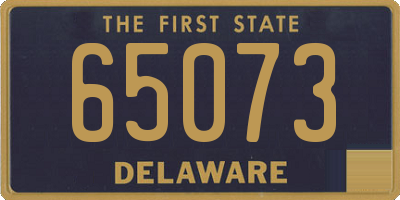 DE license plate 65073