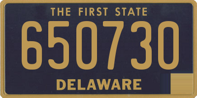 DE license plate 650730