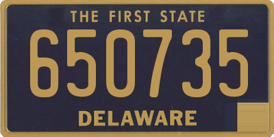 DE license plate 650735