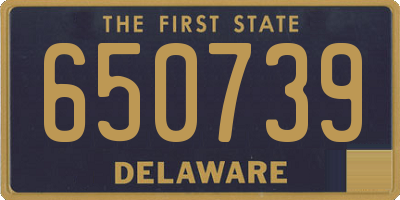 DE license plate 650739