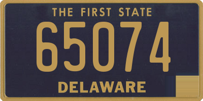 DE license plate 65074