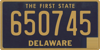 DE license plate 650745