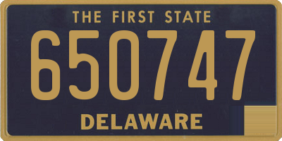 DE license plate 650747