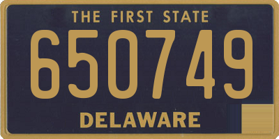 DE license plate 650749