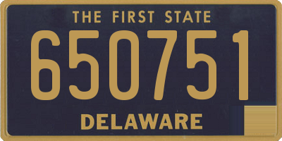 DE license plate 650751