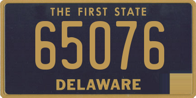 DE license plate 65076