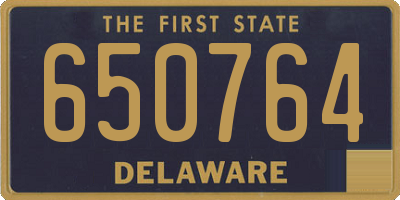 DE license plate 650764