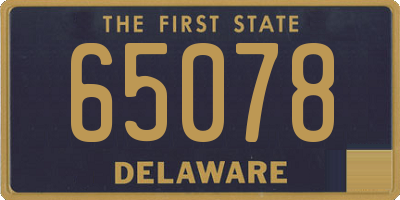 DE license plate 65078