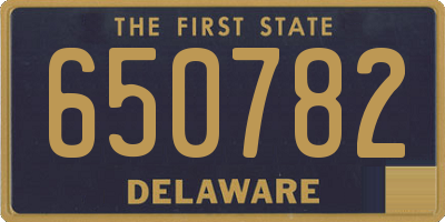 DE license plate 650782