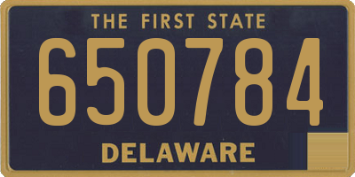 DE license plate 650784