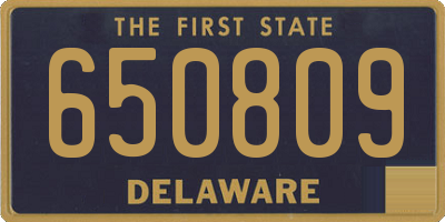 DE license plate 650809