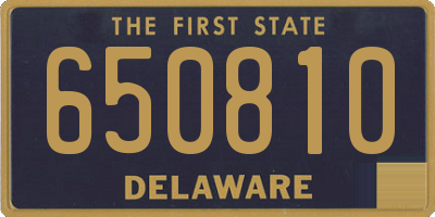DE license plate 650810