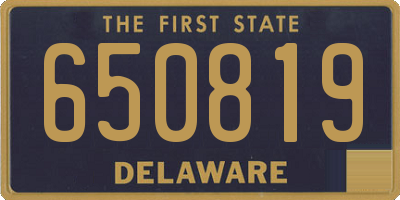 DE license plate 650819