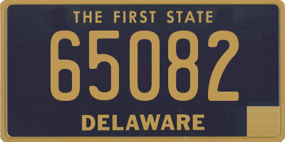 DE license plate 65082