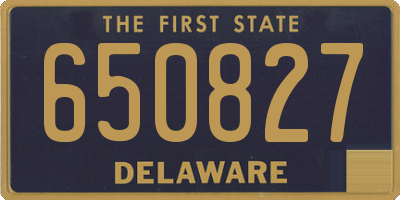 DE license plate 650827