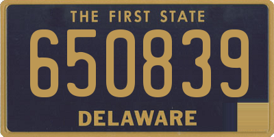 DE license plate 650839