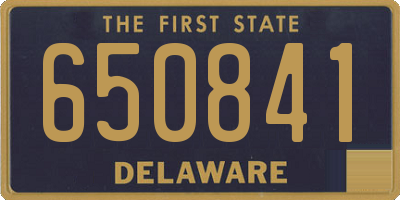 DE license plate 650841