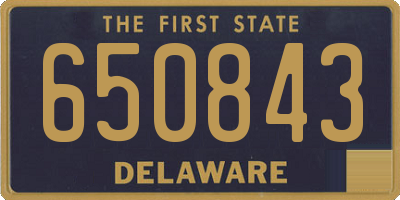 DE license plate 650843