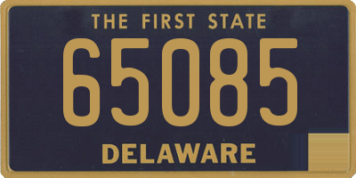 DE license plate 65085