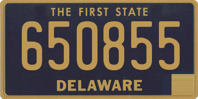 DE license plate 650855