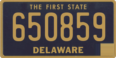 DE license plate 650859