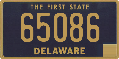 DE license plate 65086