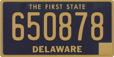DE license plate 650878