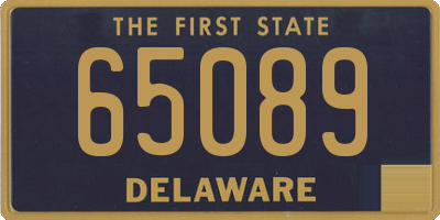 DE license plate 65089