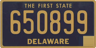 DE license plate 650899