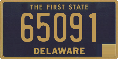 DE license plate 65091