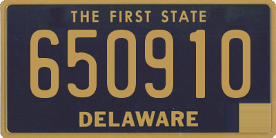 DE license plate 650910