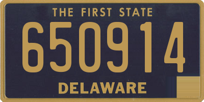 DE license plate 650914