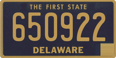 DE license plate 650922