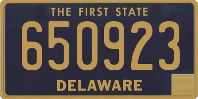 DE license plate 650923