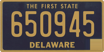 DE license plate 650945