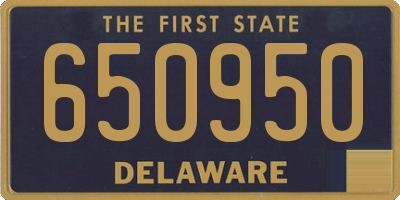 DE license plate 650950