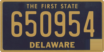 DE license plate 650954