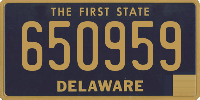 DE license plate 650959