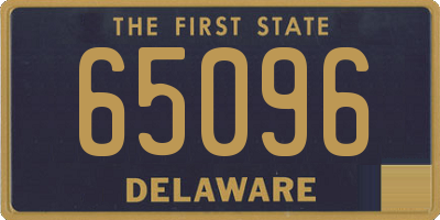 DE license plate 65096