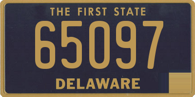 DE license plate 65097