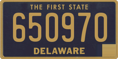 DE license plate 650970