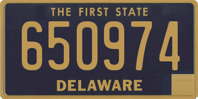 DE license plate 650974