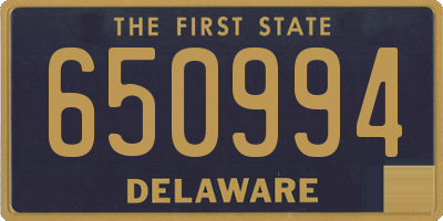 DE license plate 650994