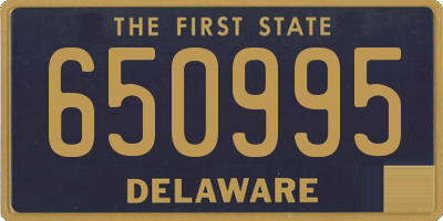 DE license plate 650995