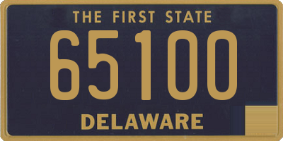 DE license plate 65100