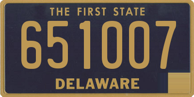 DE license plate 651007