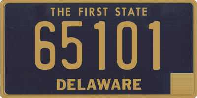 DE license plate 65101