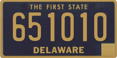 DE license plate 651010