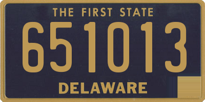 DE license plate 651013