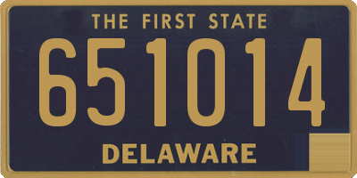DE license plate 651014